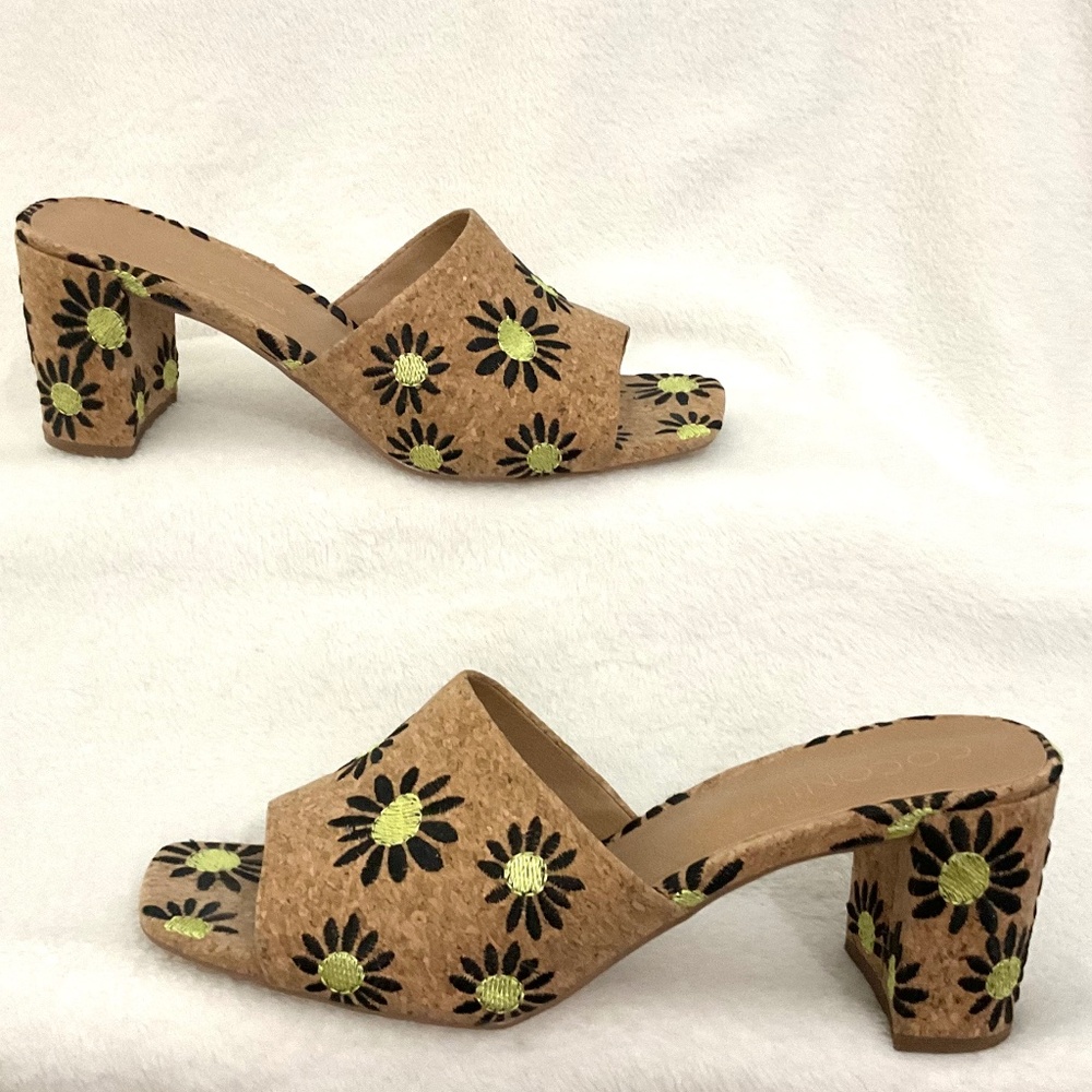 Coconuts By Matisse Kristin Boho Cottage Core Resort Y2K Mule Heel Sandal Sz 10M - Picture 3 of 16